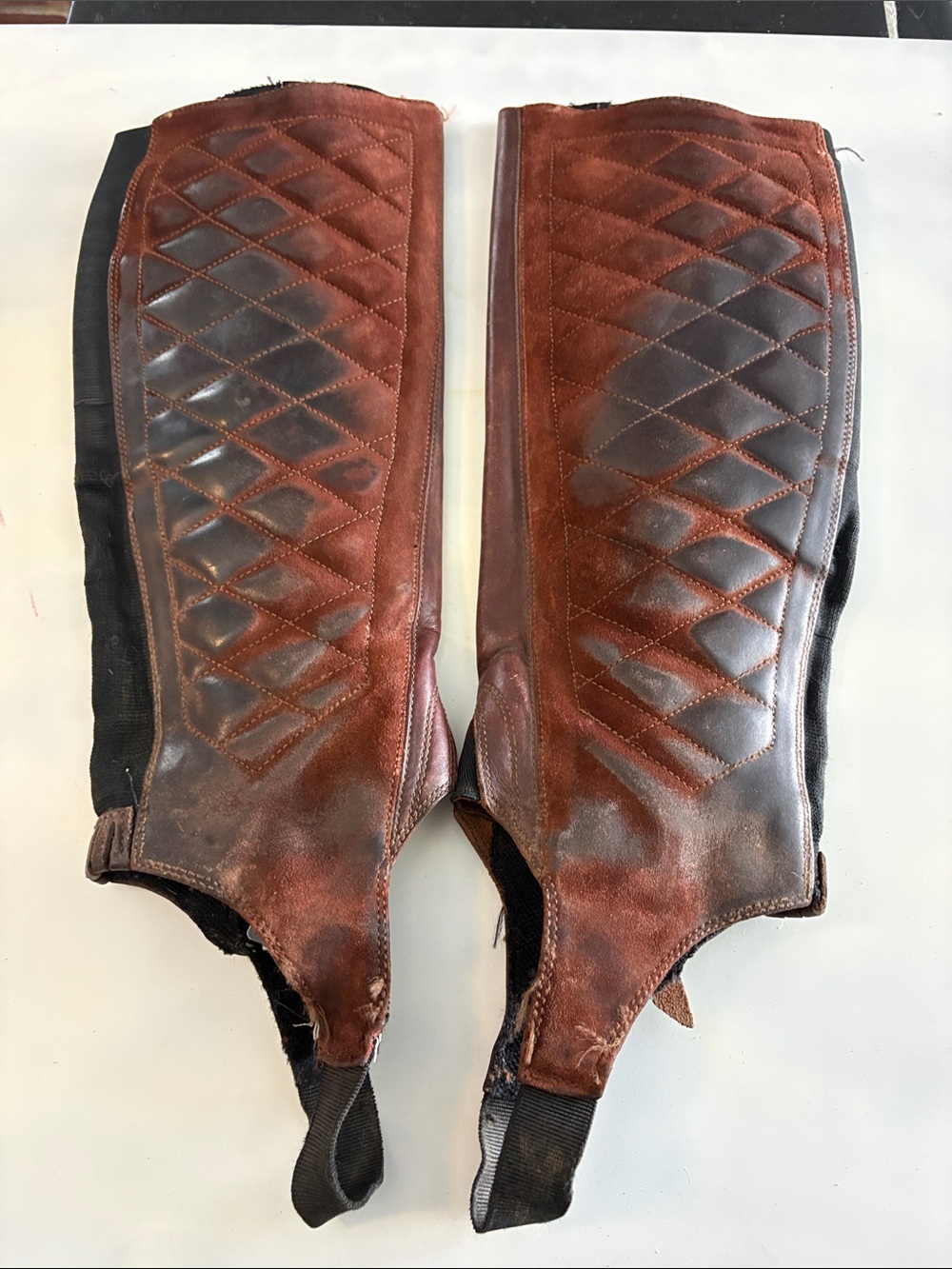 Ariat Brown Leather Riding Half Chaps